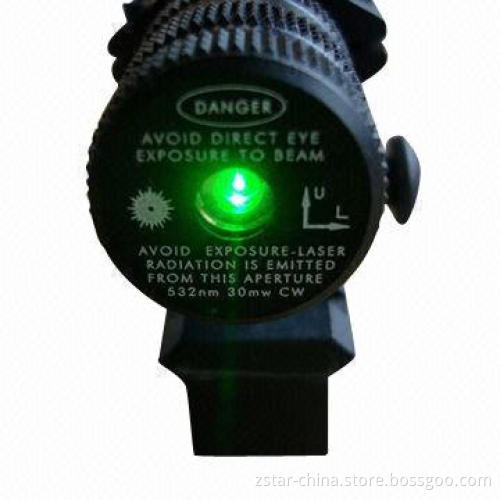 5-10mW waterproof red laser sight, 5-10mW output power, 547y/500m visibility distance